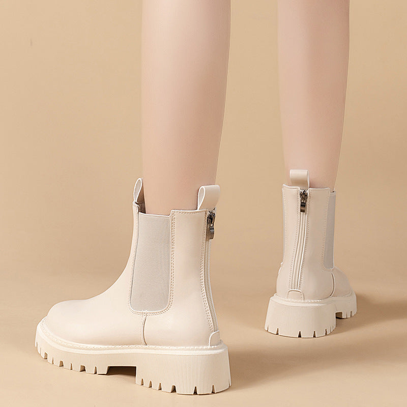 Sommerliche dünne Plateau-Pfeifenstiefel Martin