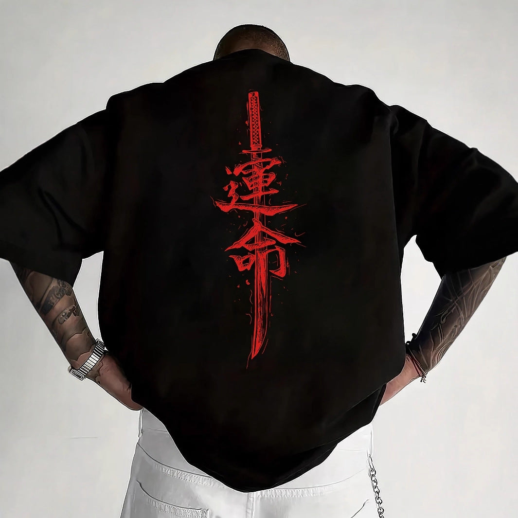 TEMU Herren-T-Shirt mit Aufdruck