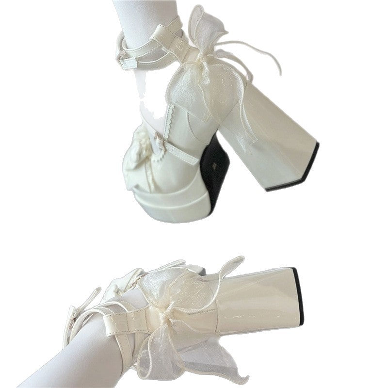 Damen Riemchen-Pumps mit rundem Zehenbereich, Blockabsatz & Knöchelriemen