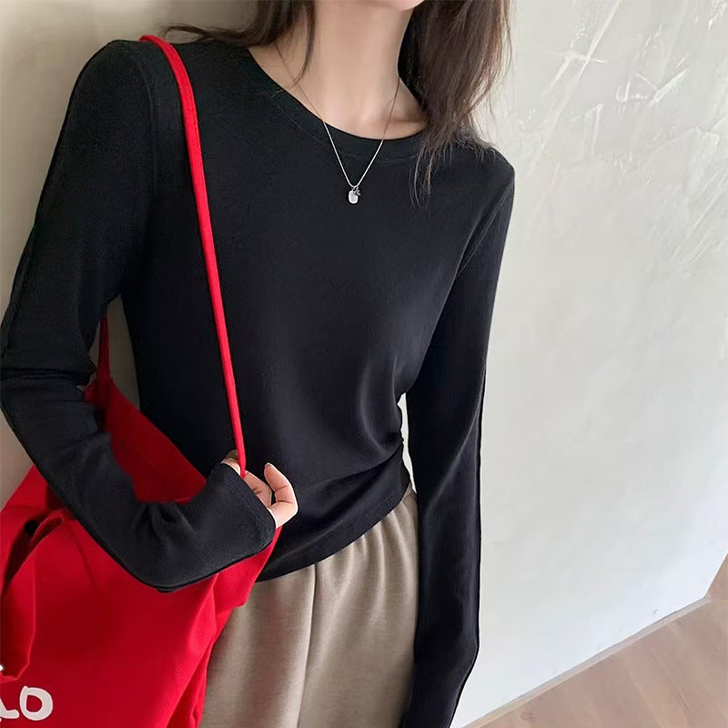 Dralon Thermoshirt mit Rundhalsausschnitt für Damen – Herbst und Winter