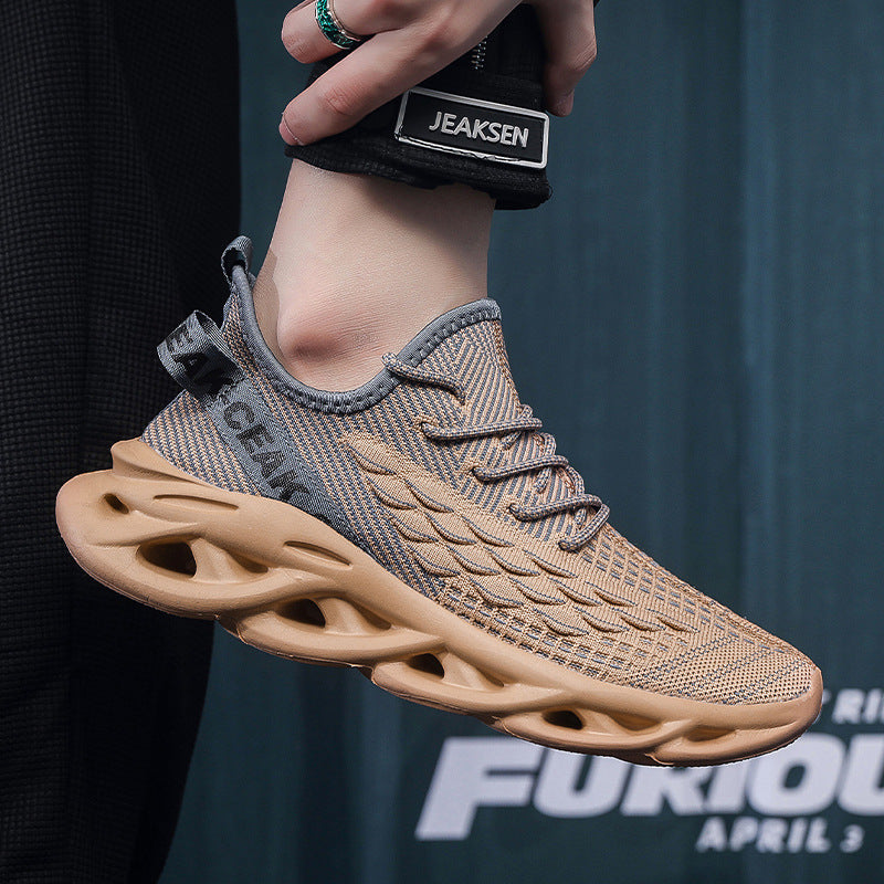 Unisex Spider-Man Mesh-Sneaker, atmungsaktiv & leicht, Schwarz/Braun/Weiß-Blau, Größen 36–47