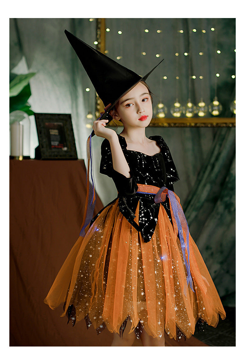Halloween-Kinderkleidung Mädchenkleid
