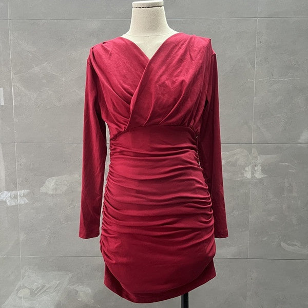 Damen Stretchkleid – Langarm und stilvoll