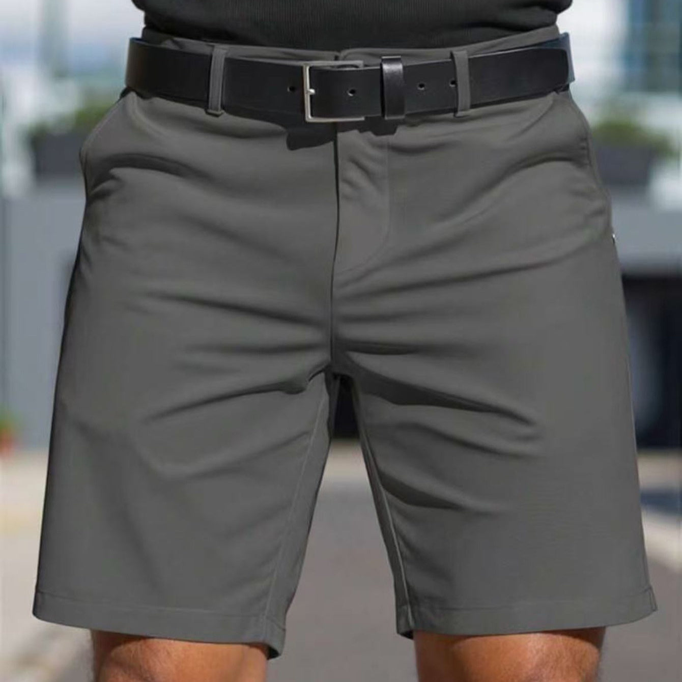 Herren-Shorts in Unifarben, Herren-Business-Sporthose