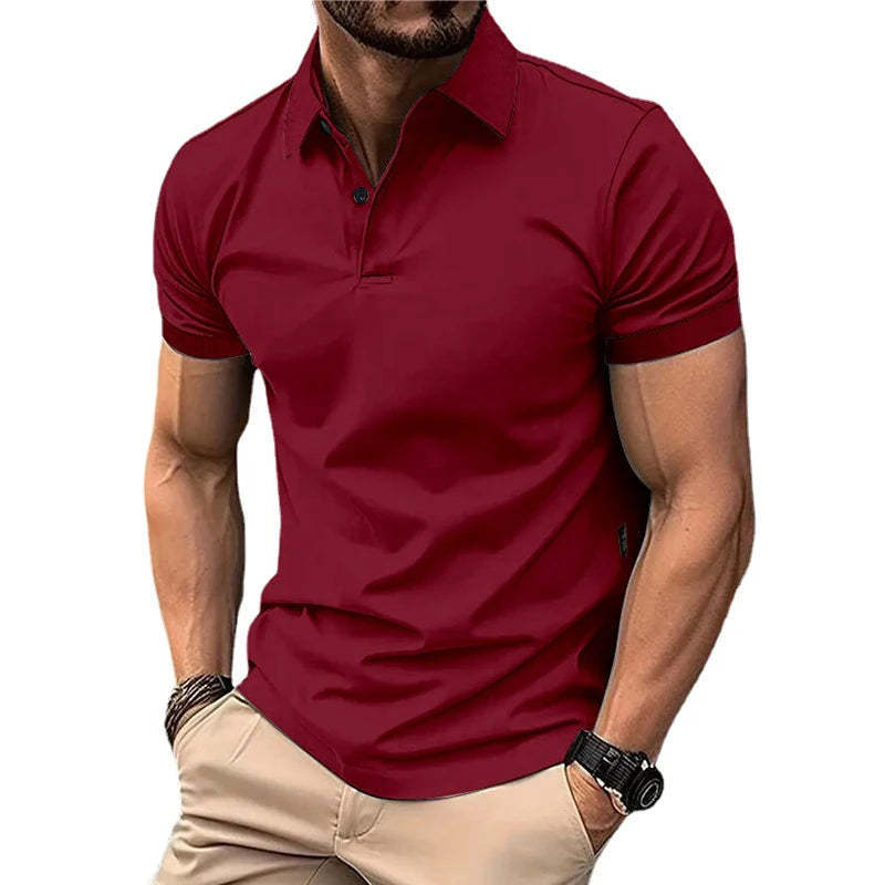 Herren Kurzarmshirt – Schlank geschnittenes Baumwoll-Mix T-Shirt in vielen Farben