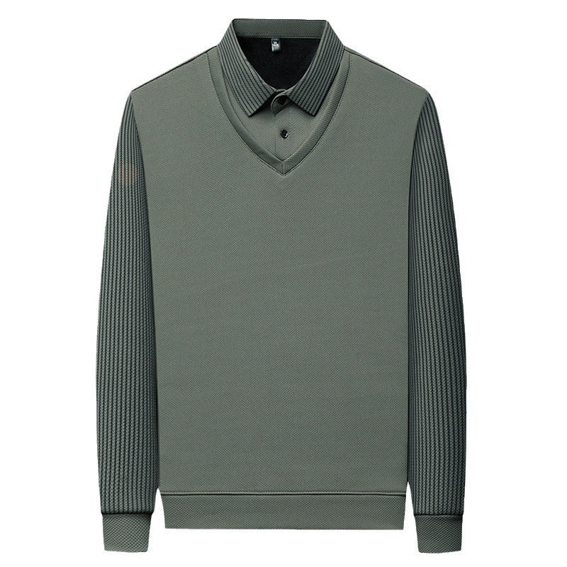 Herren Streifen T-Shirt aus Polyester – Freizeitshirt in vielen Farben