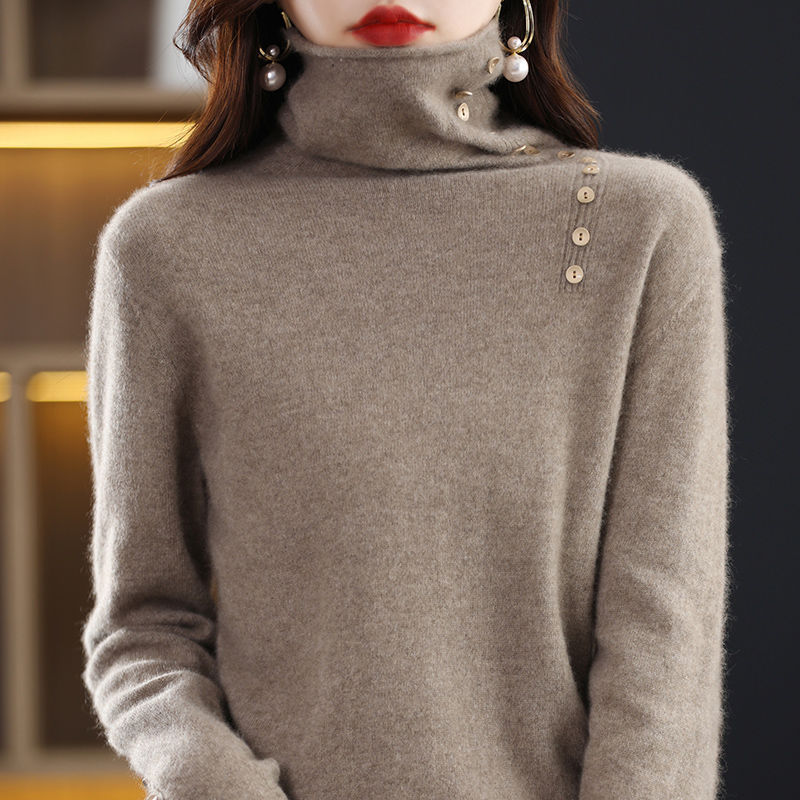 Kurz geschnittener Strickpullover aus Core-Spun-Garn – One Size