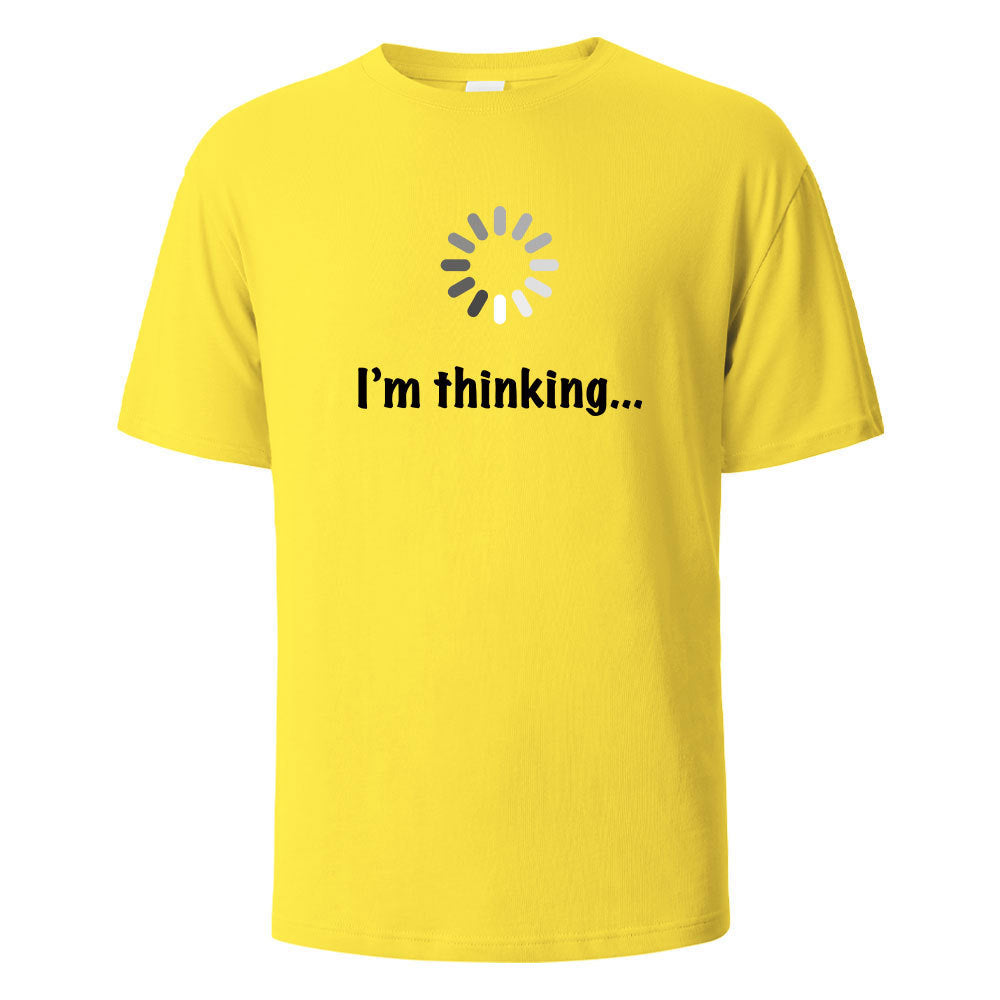 „I’m Thinking…“ – Lustiges Herren T-Shirt