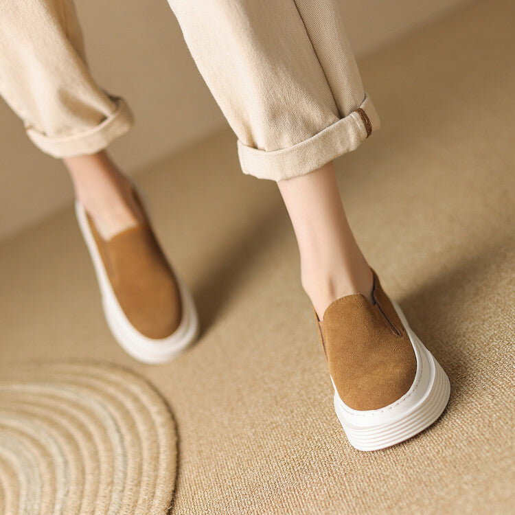 Damen Plateau-Pumps – Tief geschnitten