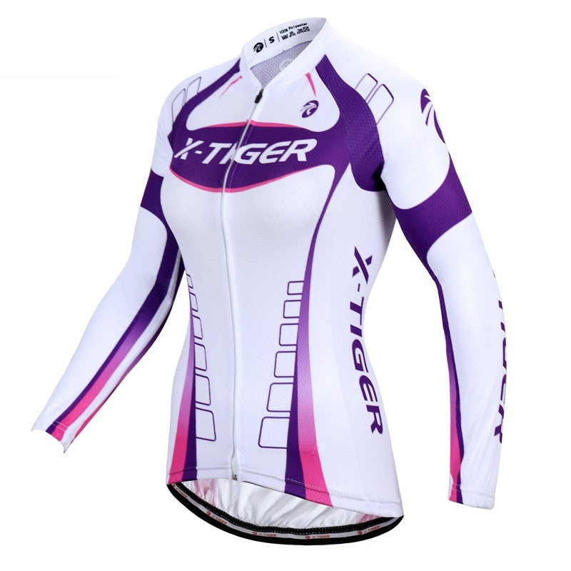 Damen Langarm Cycling‑Jersey‑Set