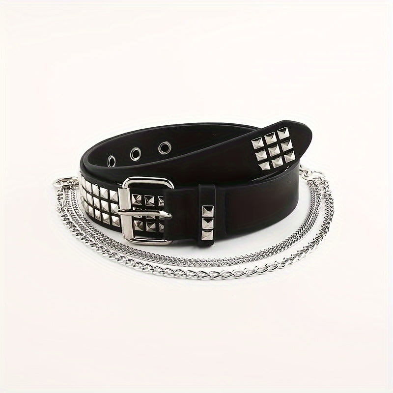 Stilvoller, verstellbarer Nietengürtel für Damen