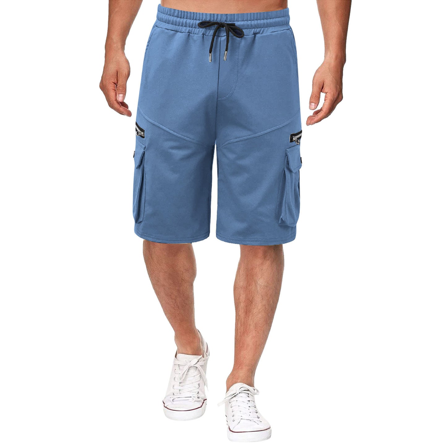 Herren Fitness- & Freizeitshorts mit Feuchtigkeitsmanagement – 5-Pocket Look (M–3XL)