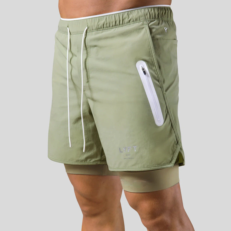 Leichte Sportshorts für Herren – Double Layer Trainingsshorts