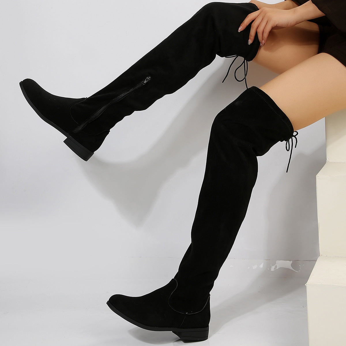Plus Size Damenstiefel – Overknee & Robuster Martin-Look
