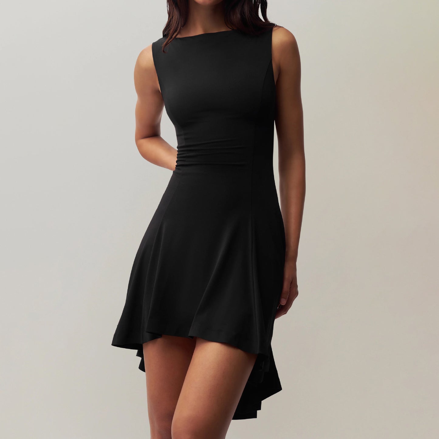 Ärmelloses Volant-Midikleid mit Rüschen, S–XXL