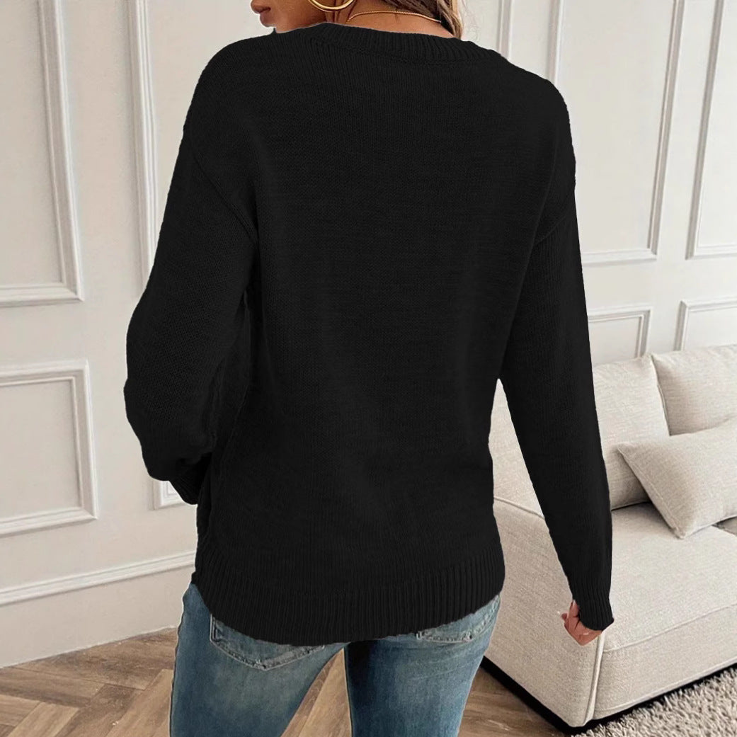 Lockerer Polyester-Sweater im Commuter-Stil – S bis XL