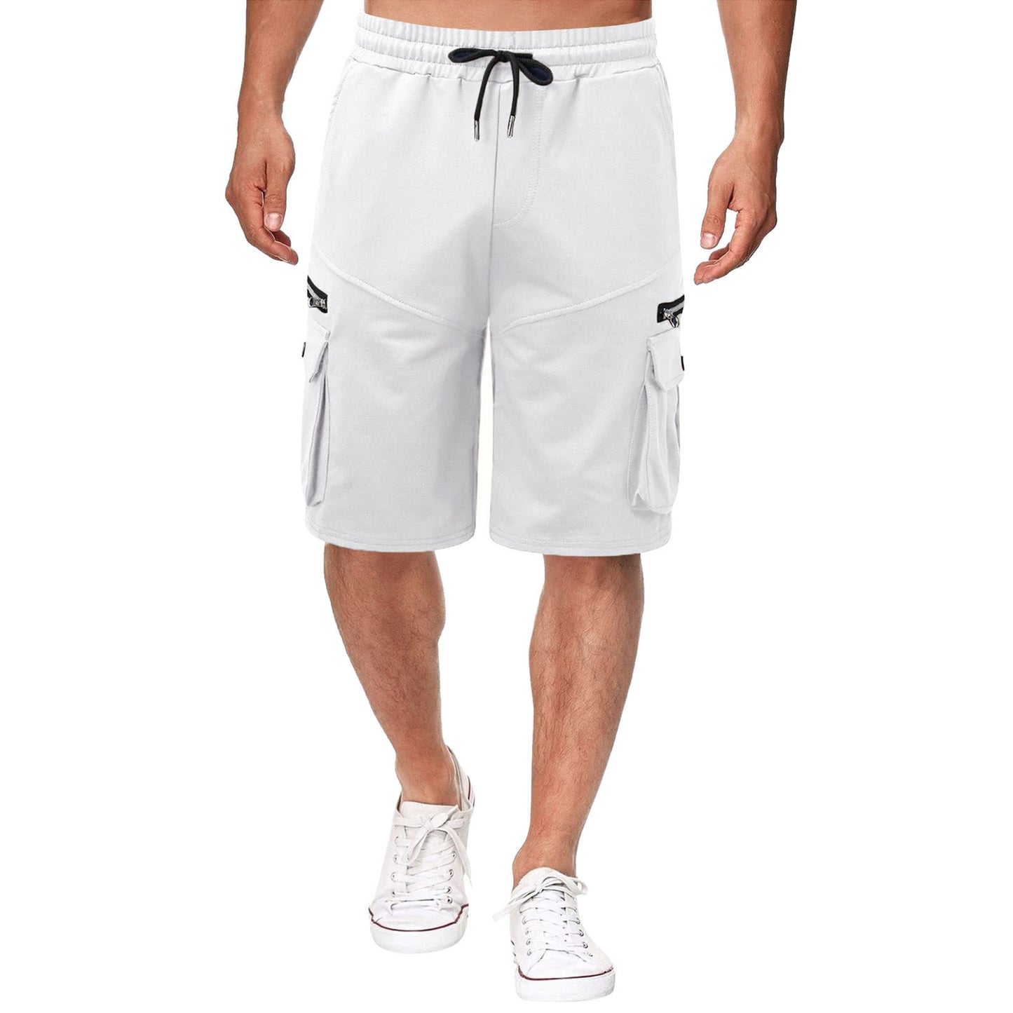 Herren Fitness- & Freizeitshorts mit Feuchtigkeitsmanagement – 5-Pocket Look (M–3XL)
