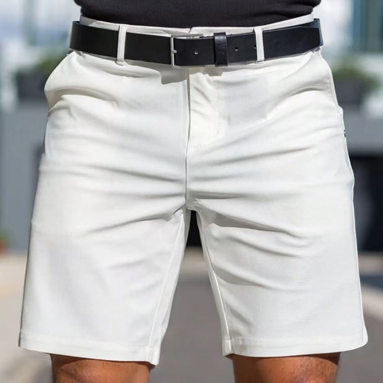 Herren-Shorts in Unifarben, Herren-Business-Sporthose