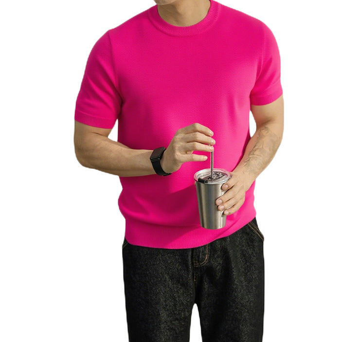 Herren Feinstrick T-Shirt – Lässig & Modern