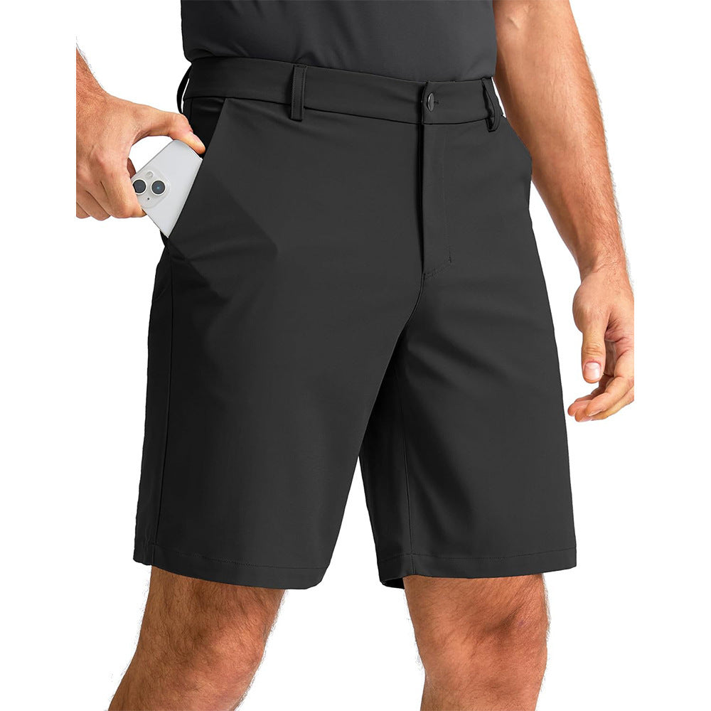 Gefütterte Herren Sport-Shorts in Schwarz, Khaki & Weiß