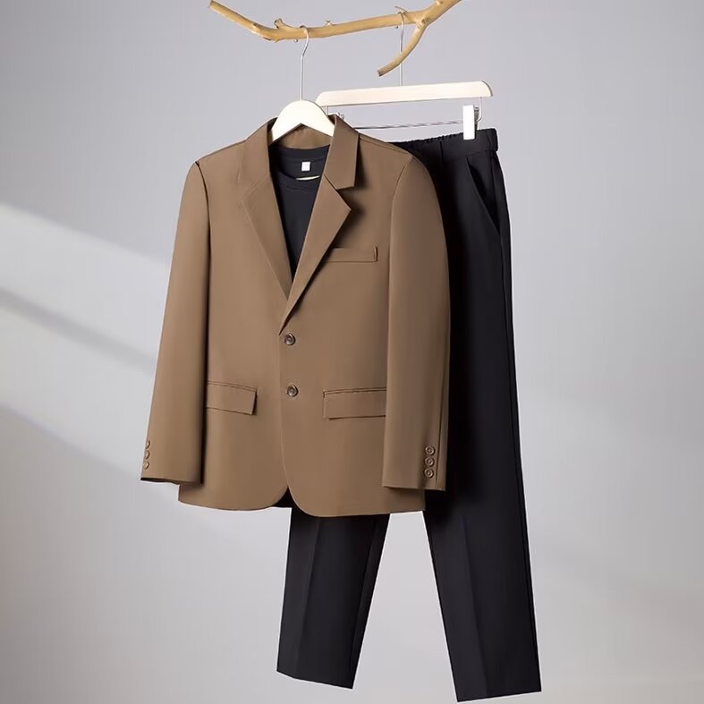 Koreanischer Slim-Fit Business-Stil Freizeitanzug Oberteil