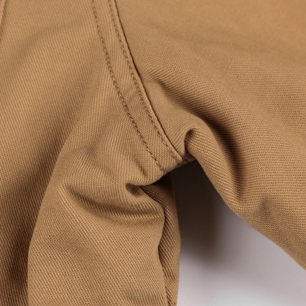 Wintermantel mit Reißverschluss, warm, dick gefüttert, abnehmbare Kapuze, mehrere Taschen, Knopfleiste, Kordelzug, lange Ärmel, Herren-Cargobekleidung