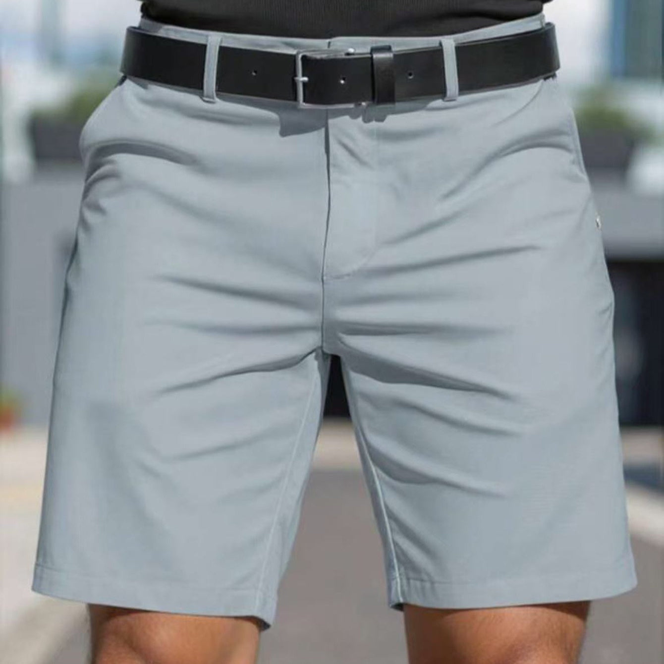 Herren-Shorts in Unifarben, Herren-Business-Sporthose