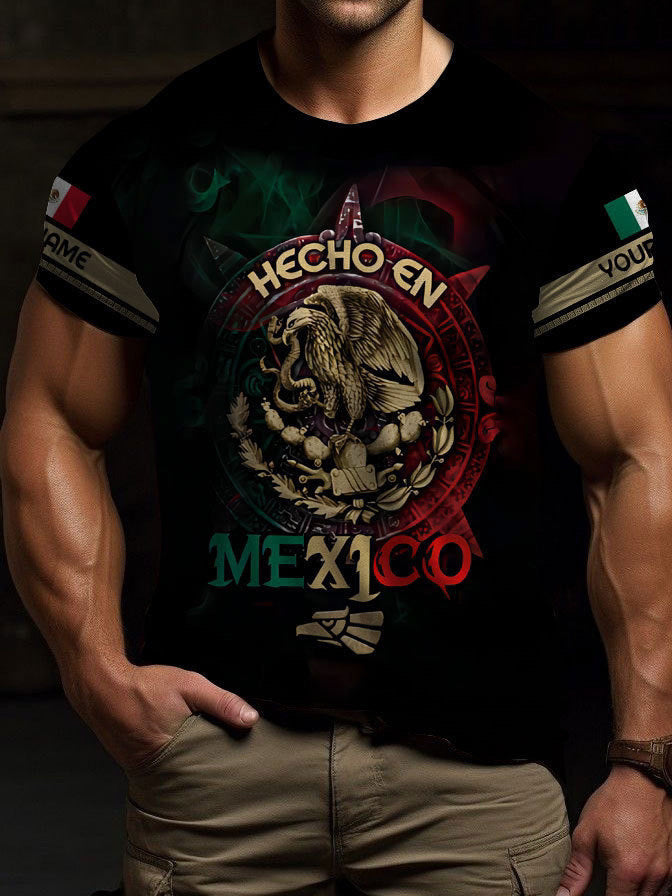 Herren Kurzarm-T-Shirt Business Casual Serie Digitaler 3D-Druck