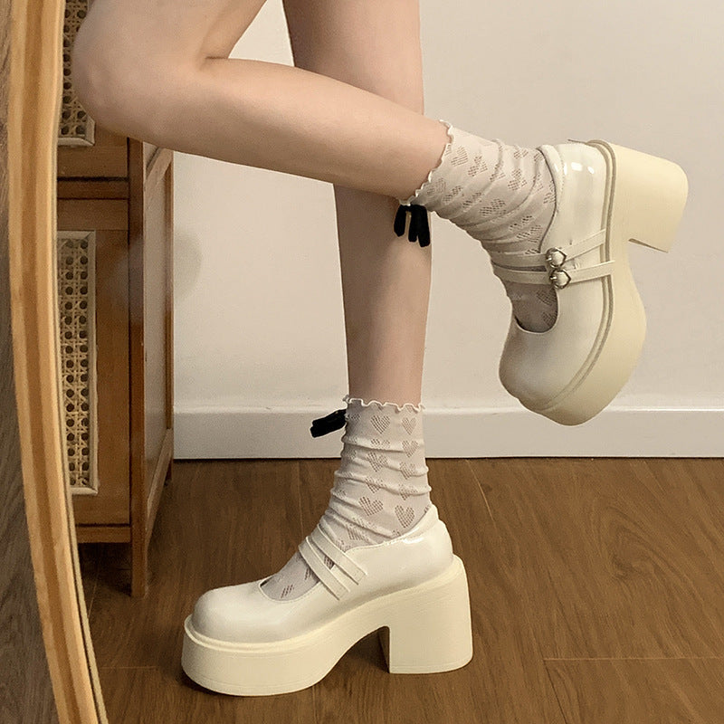 Damen Riemchen-Schuhe mit Blockabsatz