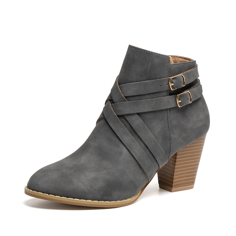 Plateau-Kurzboots für Plus Size – Beinverlängernder Effekt