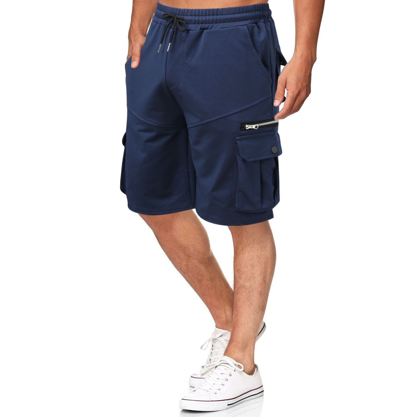 Herren Fitness- & Freizeitshorts mit Feuchtigkeitsmanagement – 5-Pocket Look (M–3XL)