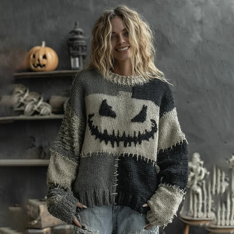 Halloween-Pullover im gleichen Stil für Damen und Herren