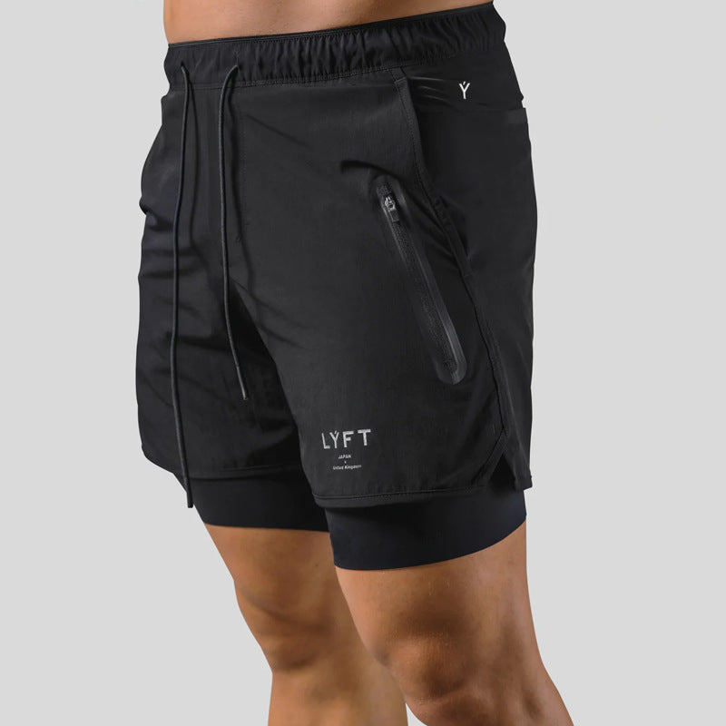 Leichte Sportshorts für Herren – Double Layer Trainingsshorts