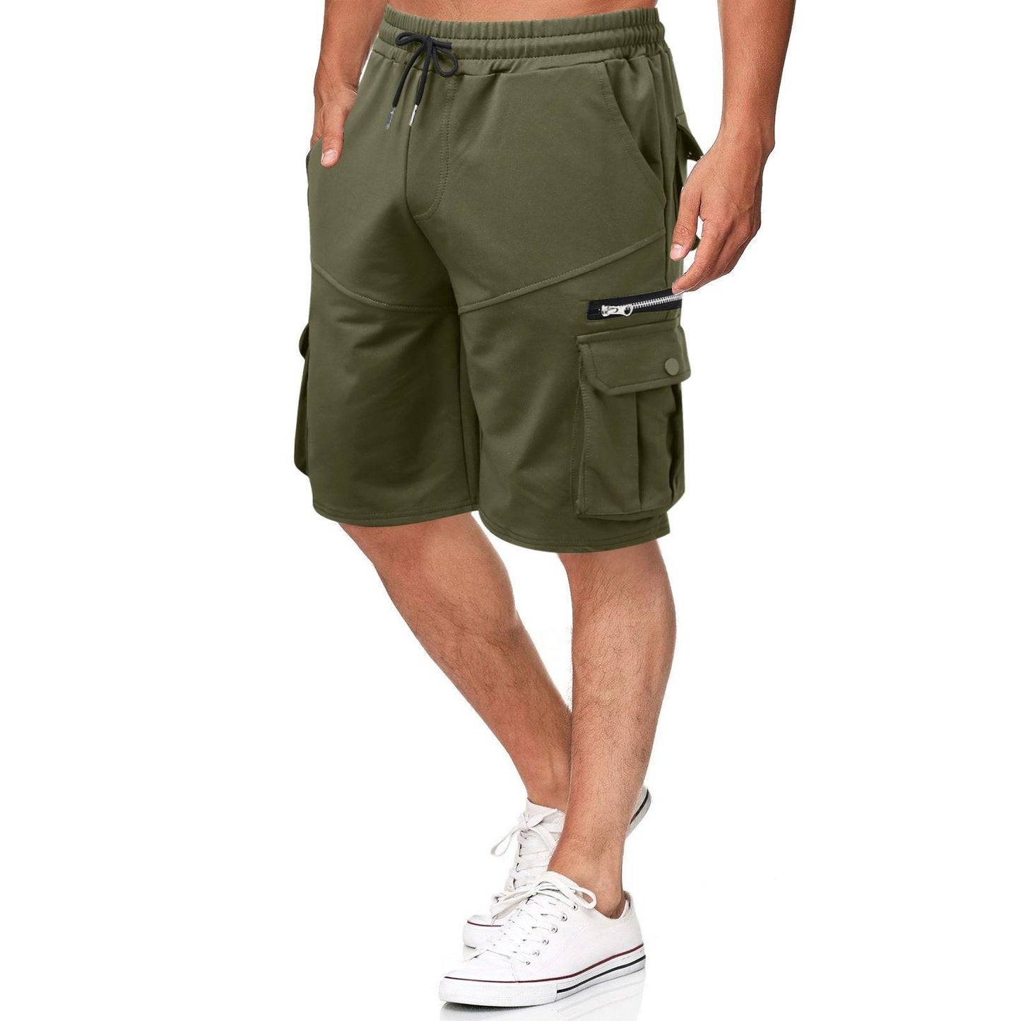Herren Fitness- & Freizeitshorts mit Feuchtigkeitsmanagement – 5-Pocket Look (M–3XL)