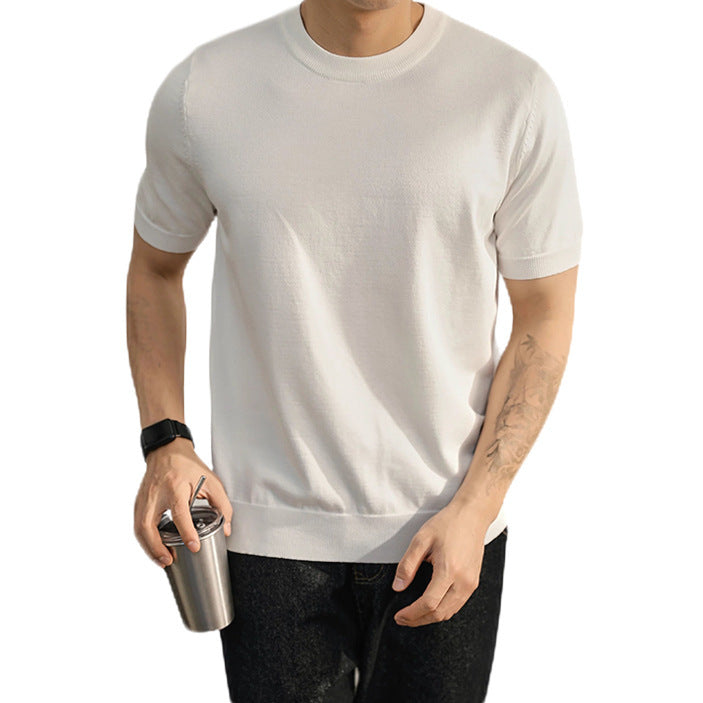 Herren Feinstrick T-Shirt – Lässig & Modern