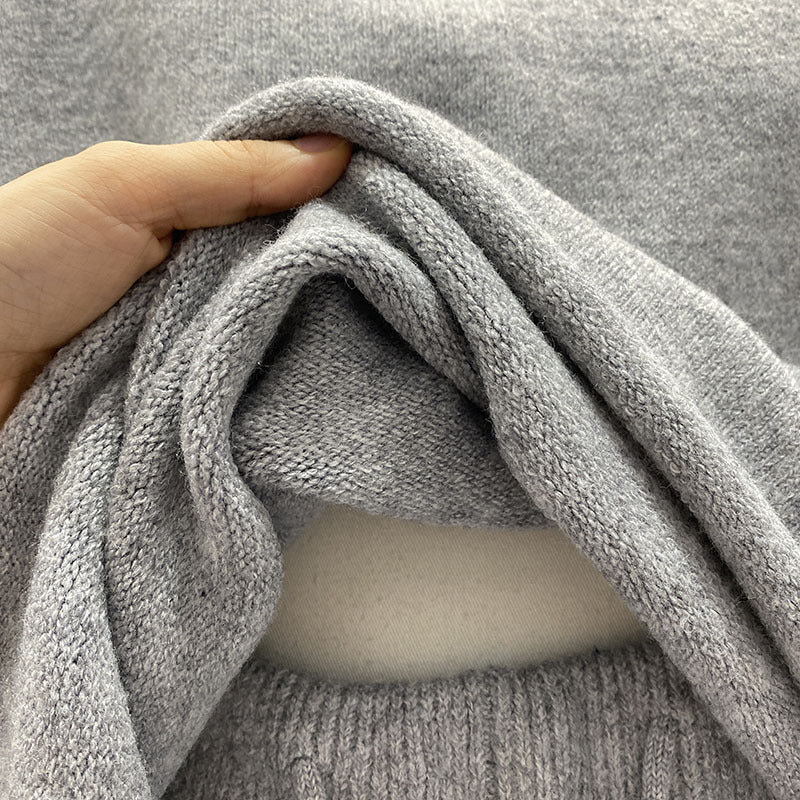 Gemütliches Damen Zweiteiler-Set aus Strick – Sweater & Shorts, One Size