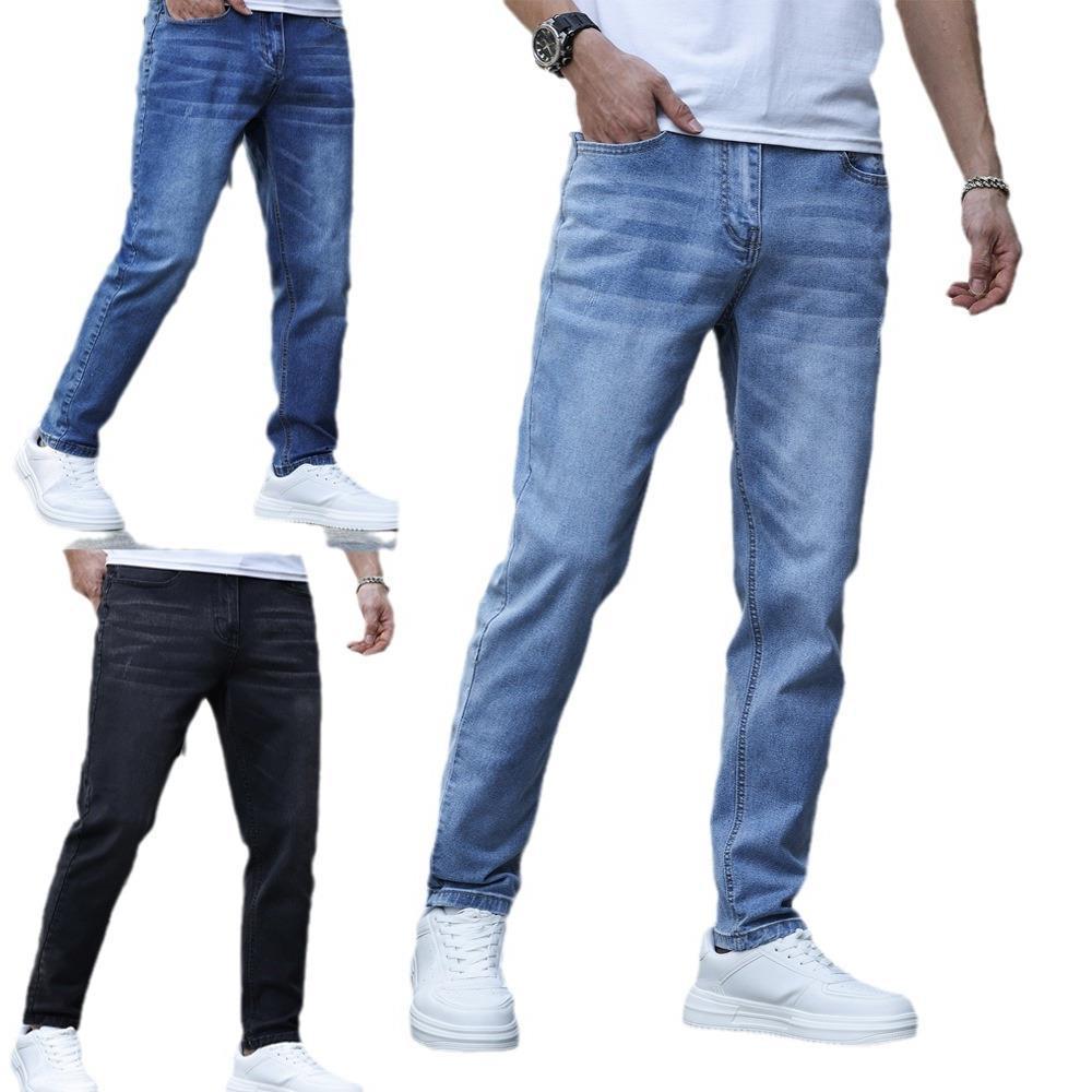 Herren-Jeans aus Denim mit Schlag – Mid-Waist & Zip-Fly