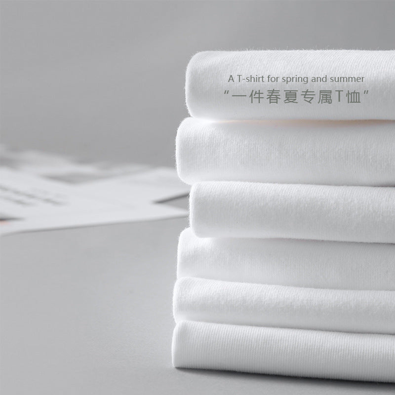 Schlichtes Kurzarm-Baumwollshirt für Damen – Slim & Modern