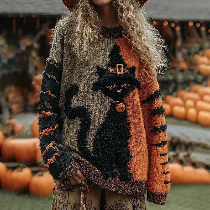 Halloween-Pullover im gleichen Stil für Damen und Herren