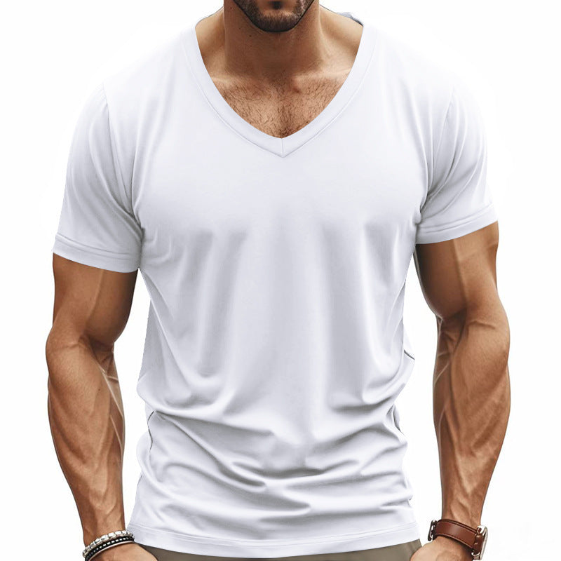 Leichtes Herren-Sommer-Shirt in Unifarben