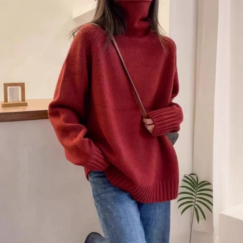 Lockerer Strickpullover im Japan-Korea-Casual-Stil – One Size