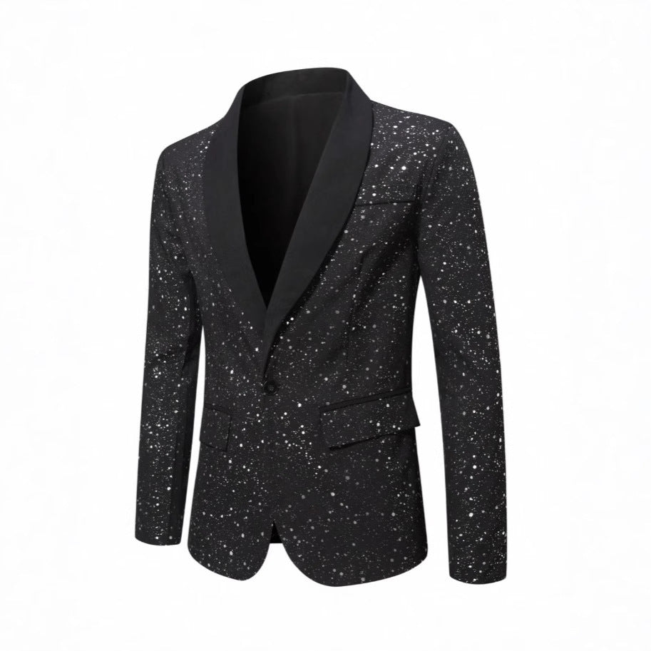 Lässiger, glänzender Herren-Blazer für Bankette, Hochzeiten und Partys