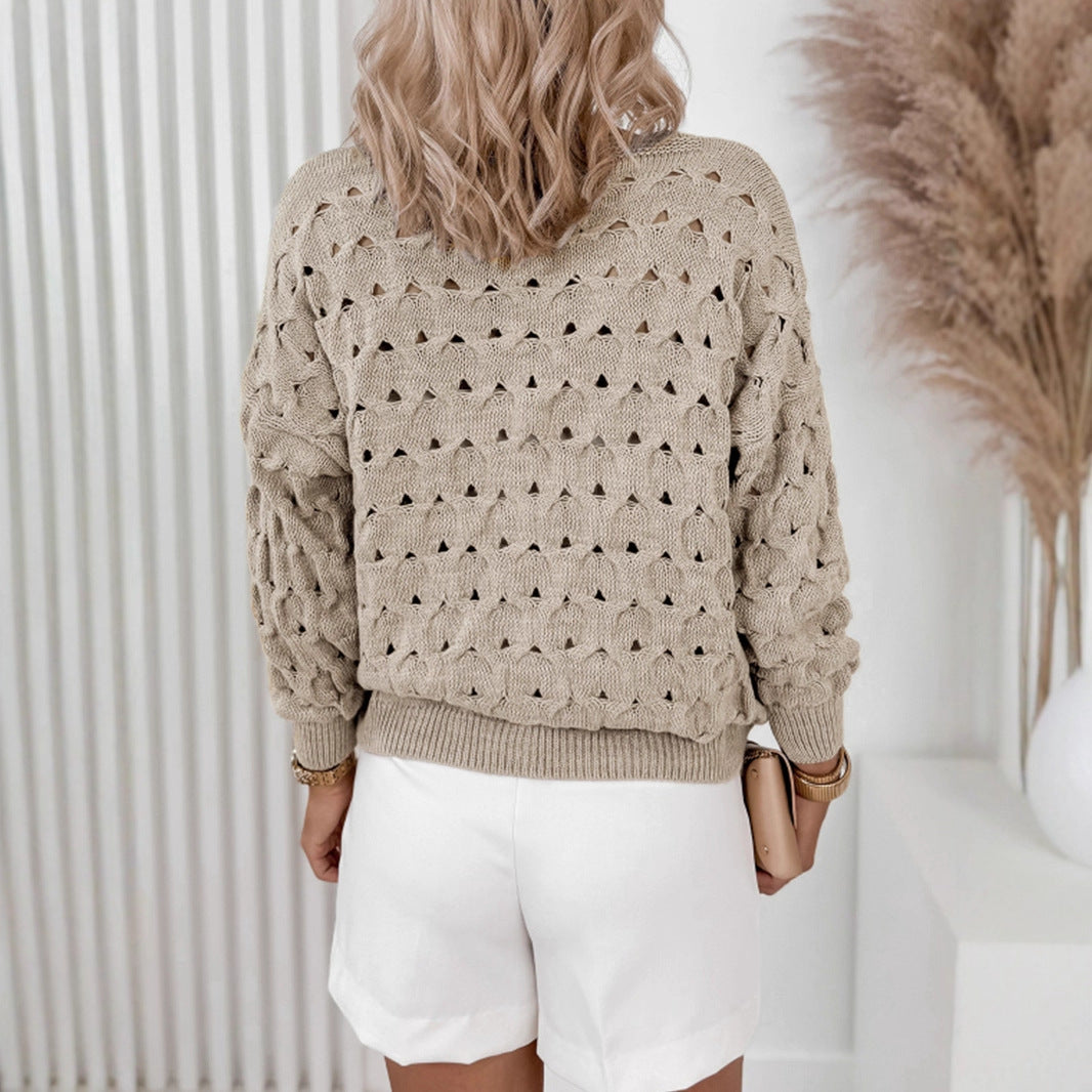 Damenmantel in Khaki – Langer Polyester-Coat mit Langarm, S–XL