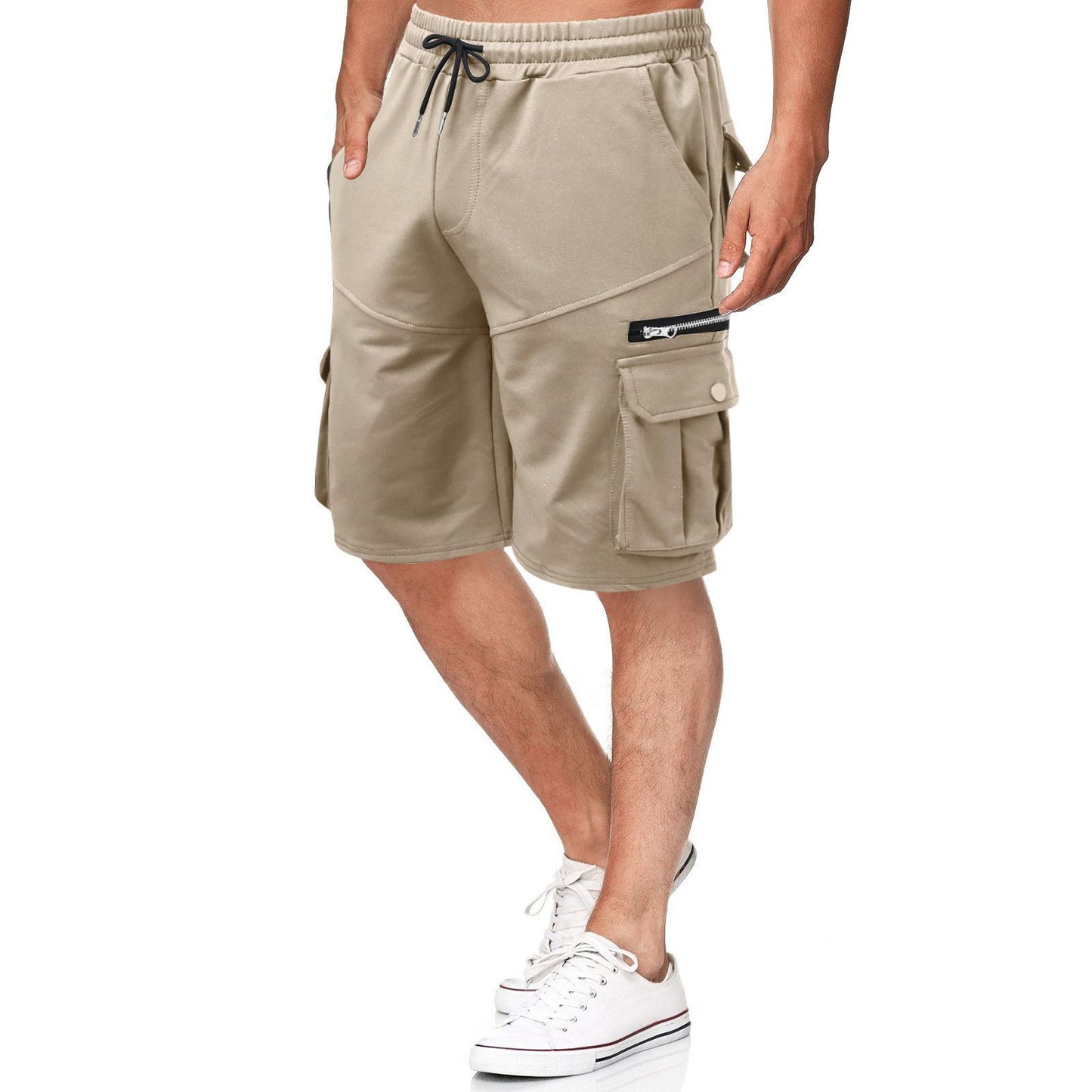 Herren Fitness- & Freizeitshorts mit Feuchtigkeitsmanagement – 5-Pocket Look (M–3XL)