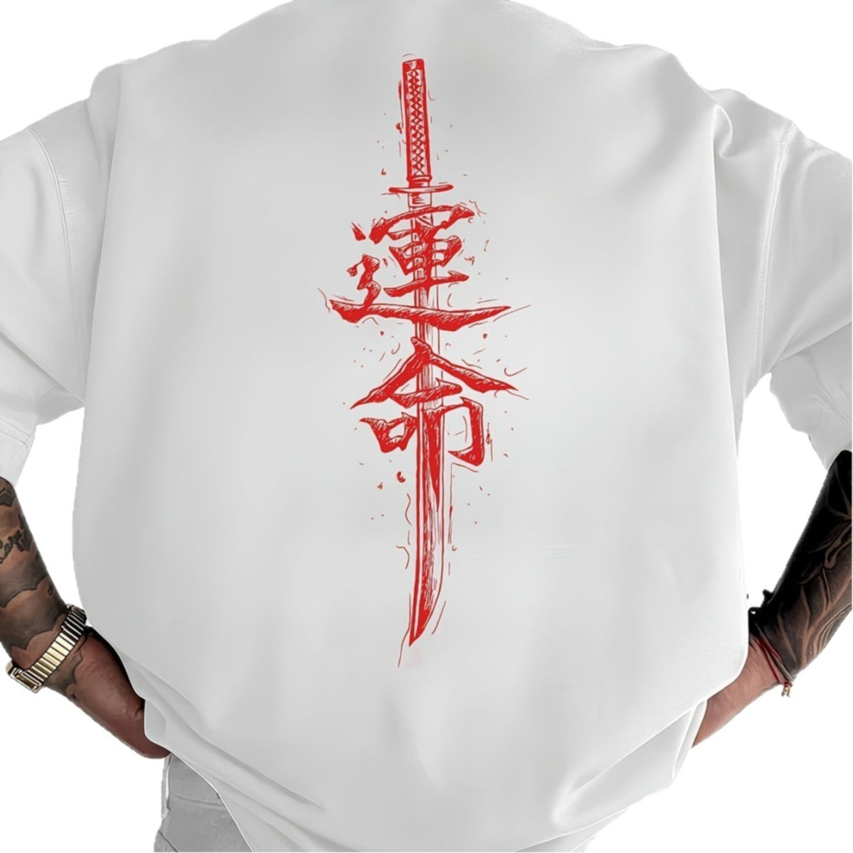 TEMU Herren-T-Shirt mit Aufdruck