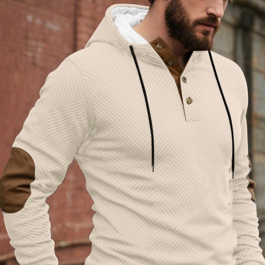 Simplicity Herren-Pullover, trendig, locker geschnitten, mit Kapuze, lässige Mode
