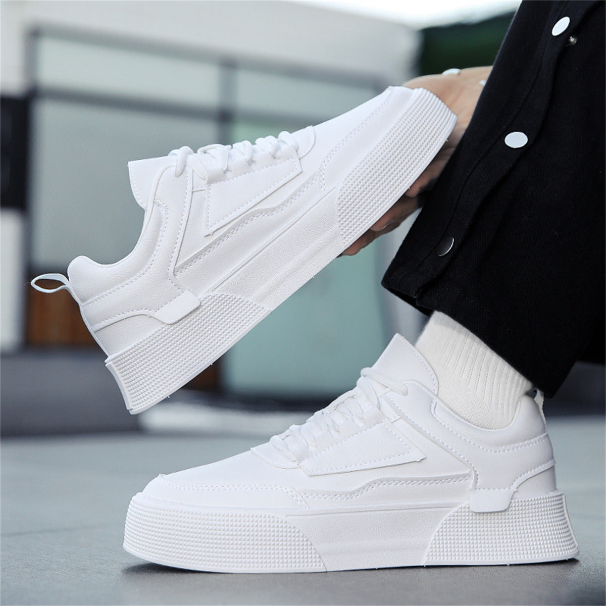 Herren Freizeitsneaker – Sportlicher Student-Look