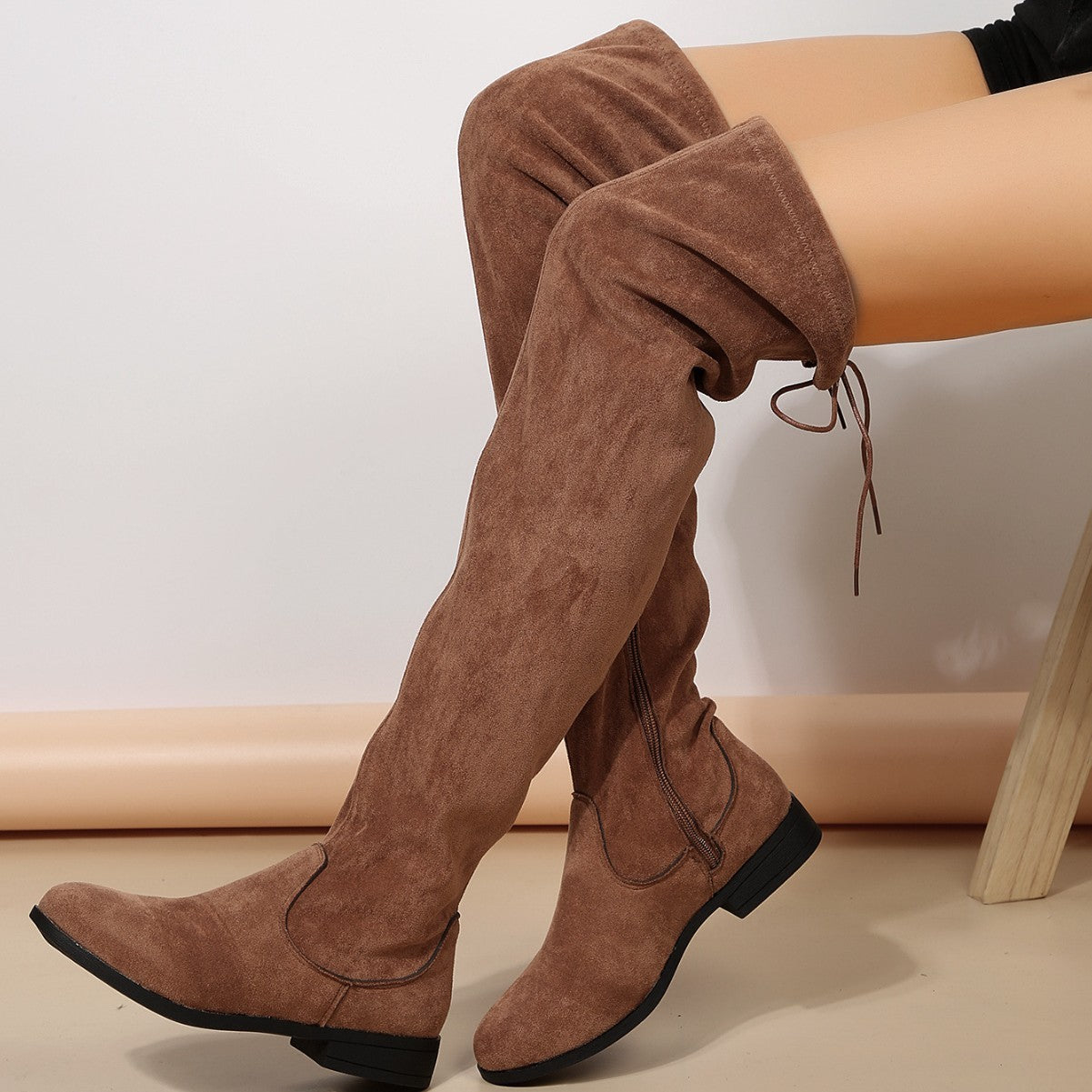 Plus Size Damenstiefel – Overknee & Robuster Martin-Look