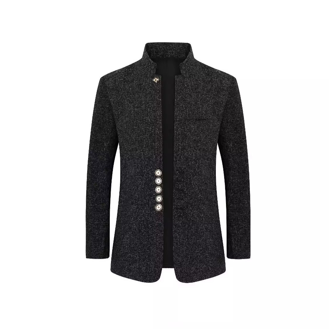 Herren-Anzugjacke mit europäischen und amerikanischen Punkten