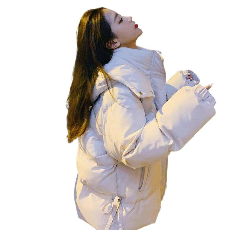 Damen Baumwoll-Mantel mit Puffärmeln – Loose Fit